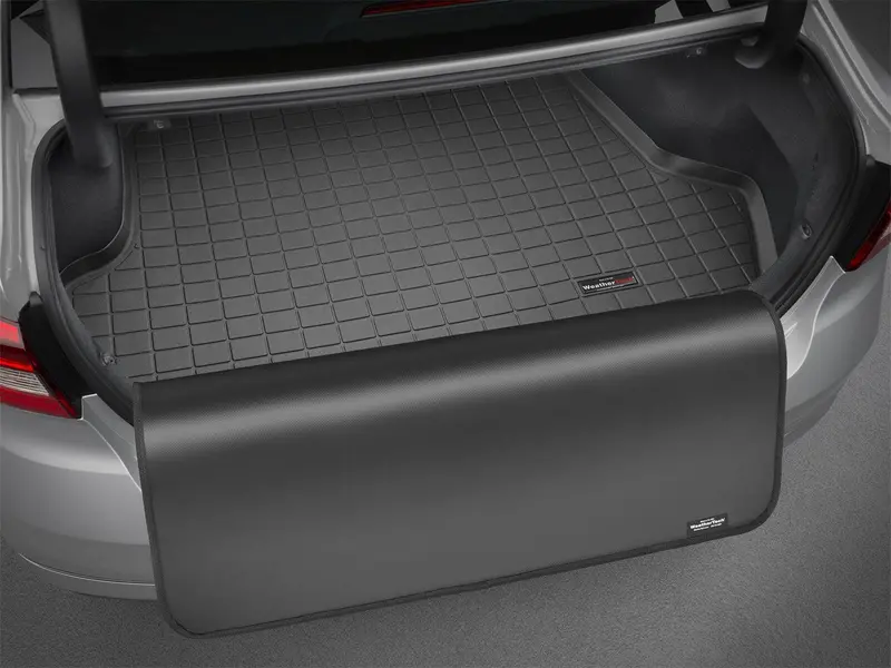 Weathertech 42665Sk Custom-Fit Cargo Liner With Rear Bumper Protection – Gray, For Vehicles With Third Row Seating 1