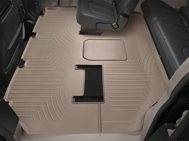 Weathertech 455654 Digitalfit 2Nd-Row Floor Liners – Tan, Laser-Scanned For Exact Vehicle Fit 1